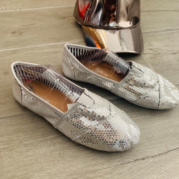 Women’s Sequin Flats Shoes - Picture 1 of 1
